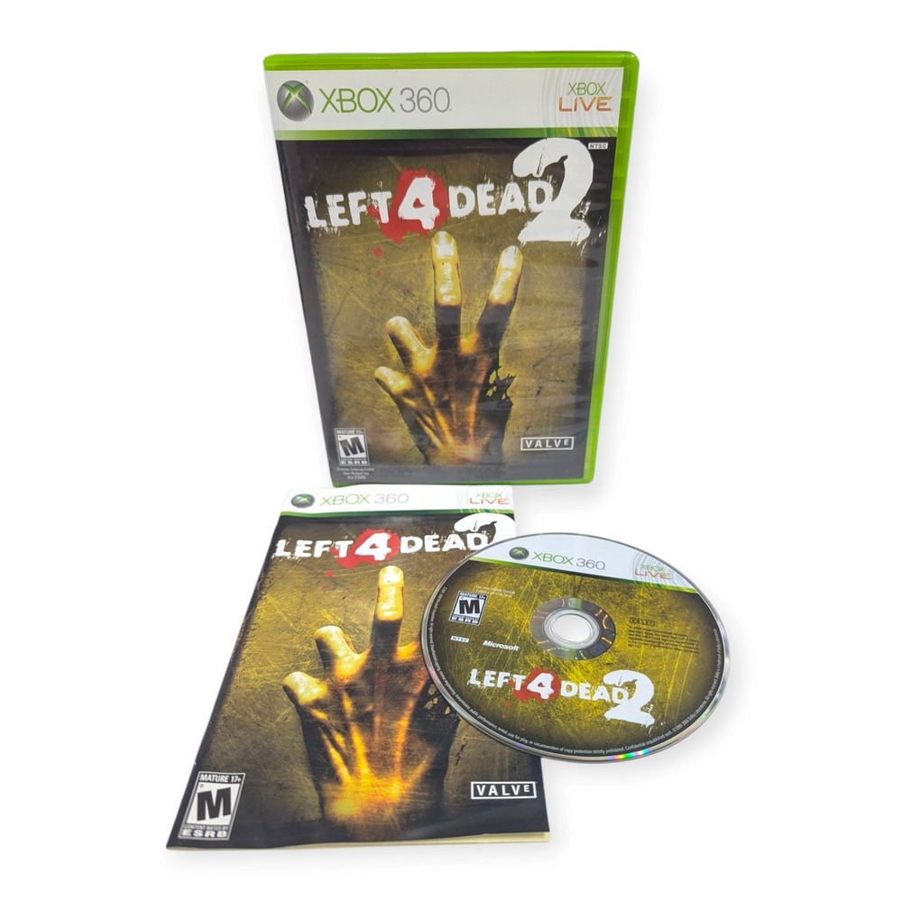 Left 4 Dead 2 Xbox 360 Valve Zombie Survival Horror Game Complete CIB